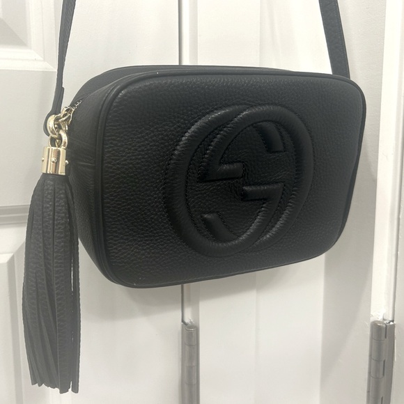 Gucci Black Leather Soho Disco Shoulder Bag - Picture 1 of 10